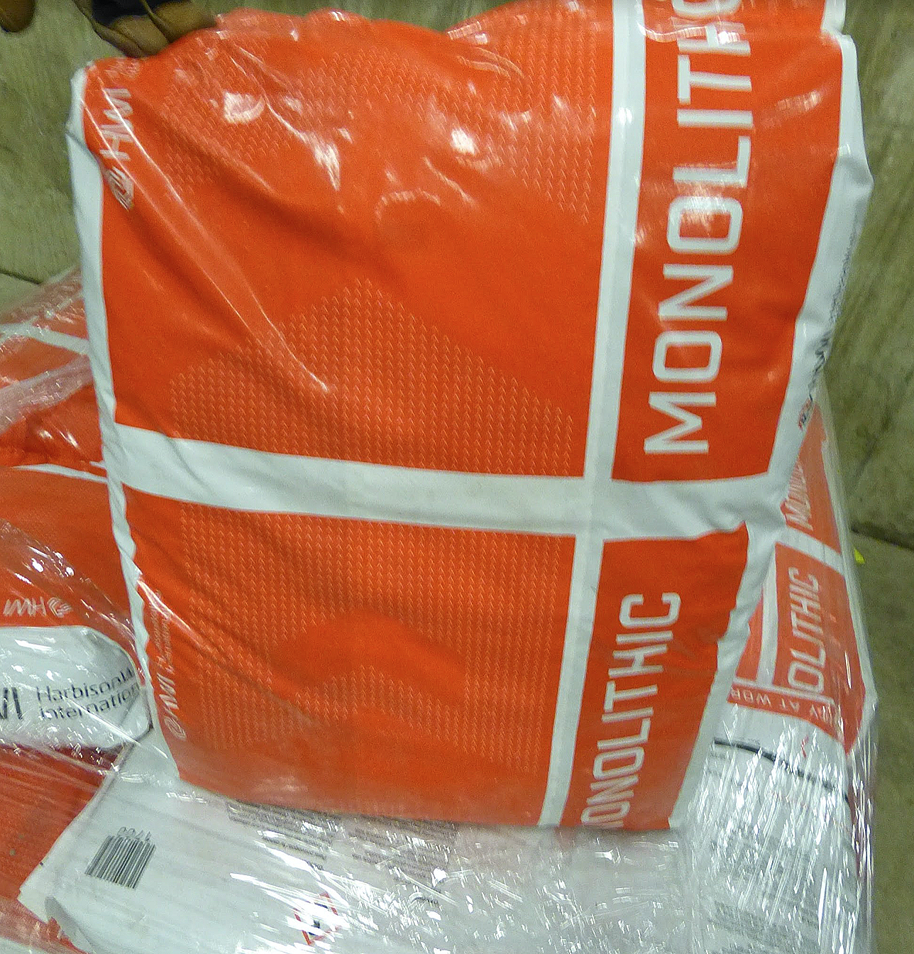 2 BRAND NEW BAGS 110lbs of KS-4V GR MONOLITHIC PLUS REFRACTORY FIRECLAY FREESHIP