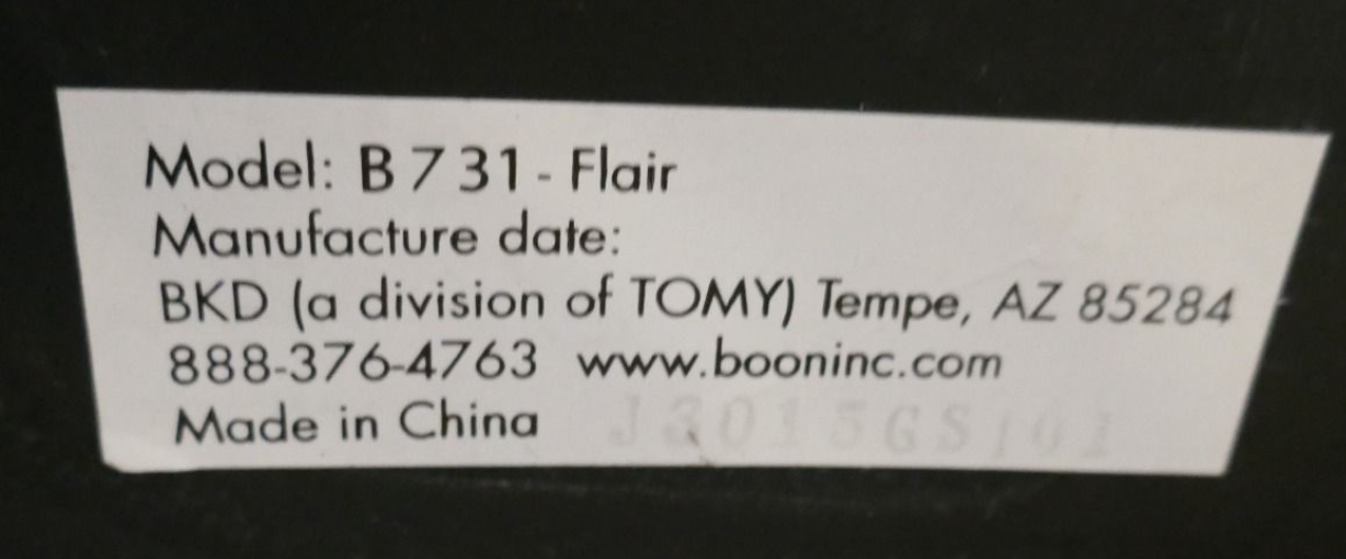 Boon Flair Child Chair White Plastic FREE SHIP