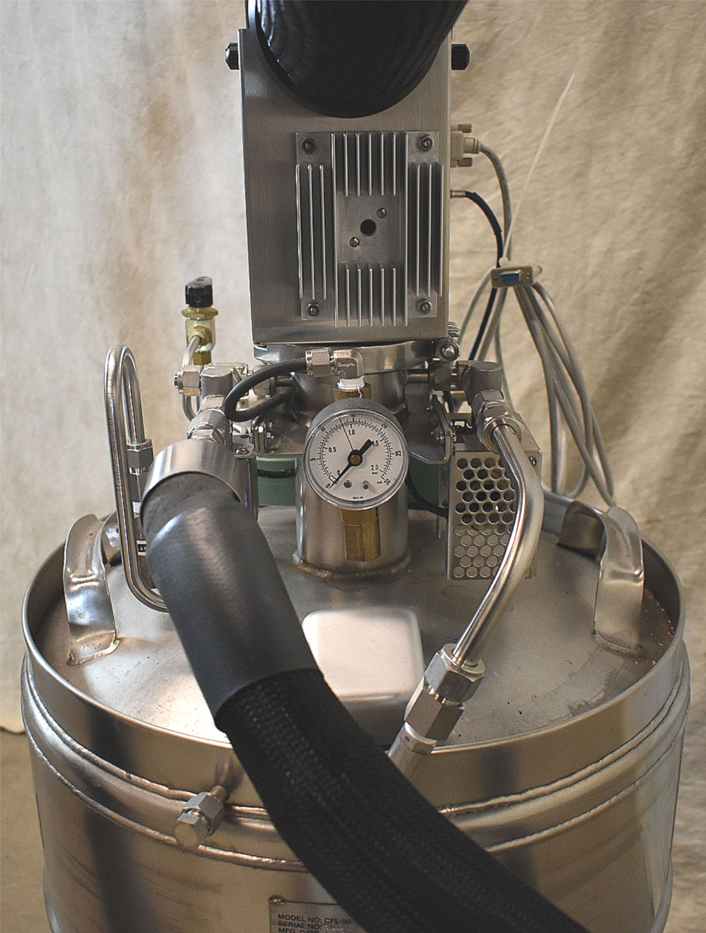 -180°C TA INSTRUMENTS LNCS CONTROLLER CRYOFAB CFL50 50L NITROGEN PRESSURE VESSEL