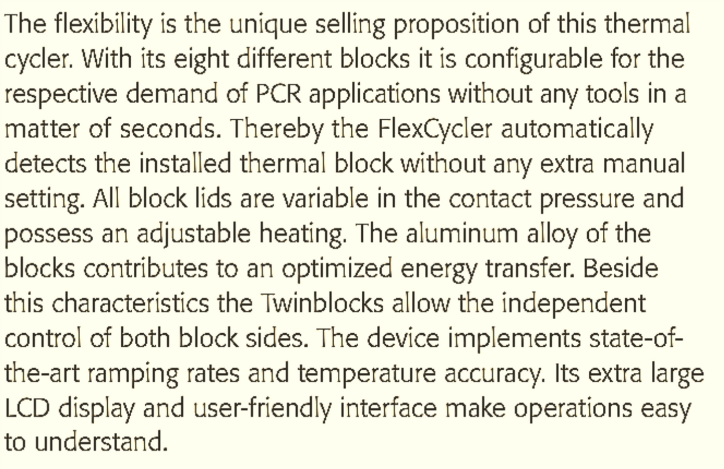 ANALYTIK JENA FLEXCYCLER PCR THERMAL CYCLER with Operation Manual FREE SHIP