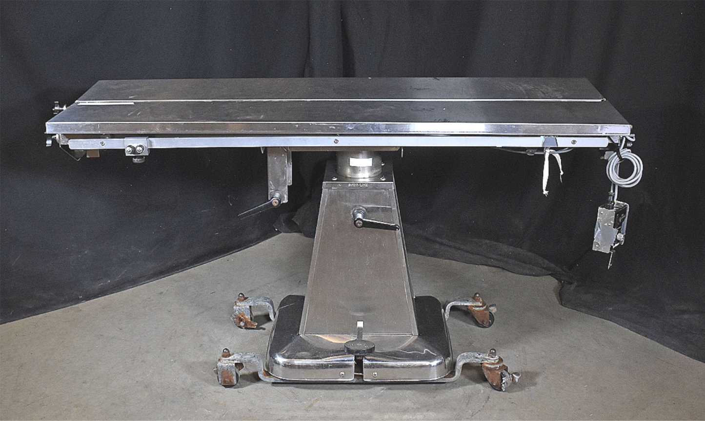WARRANTY SHOR-LINE VTOP ELECT HEATED TOP HYDRAULIC TILT VETERINARY SURGERY TABLE