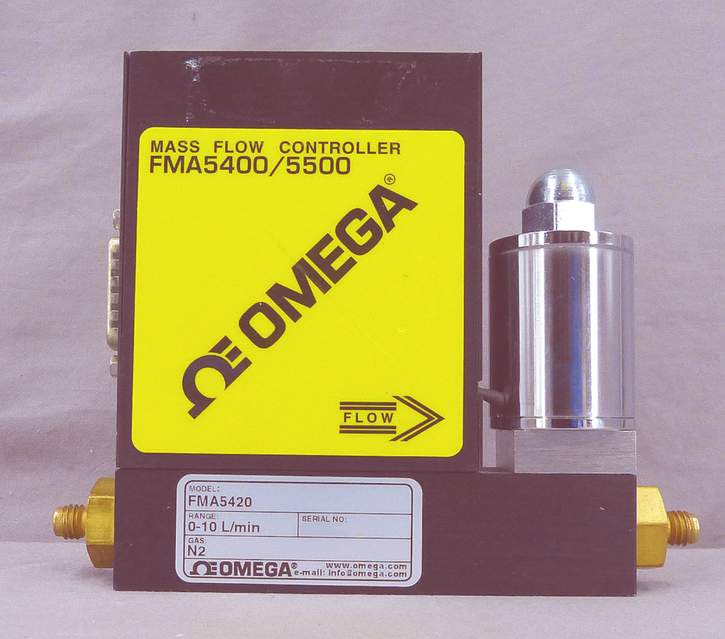 OMEGA FMA5420 N2 0-10 L/min MASS FLOW CONTROLLER NITROGEN 90DAYWARRANTY
