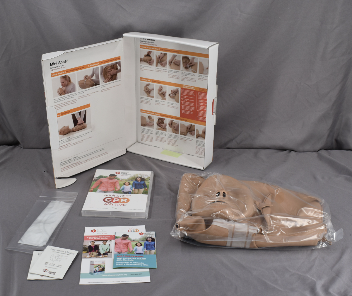 Laerdal Adult & Child CPR Anytime Mini Kit CP 90DAYWARRANTY WATCH VIDEO FREESHIP