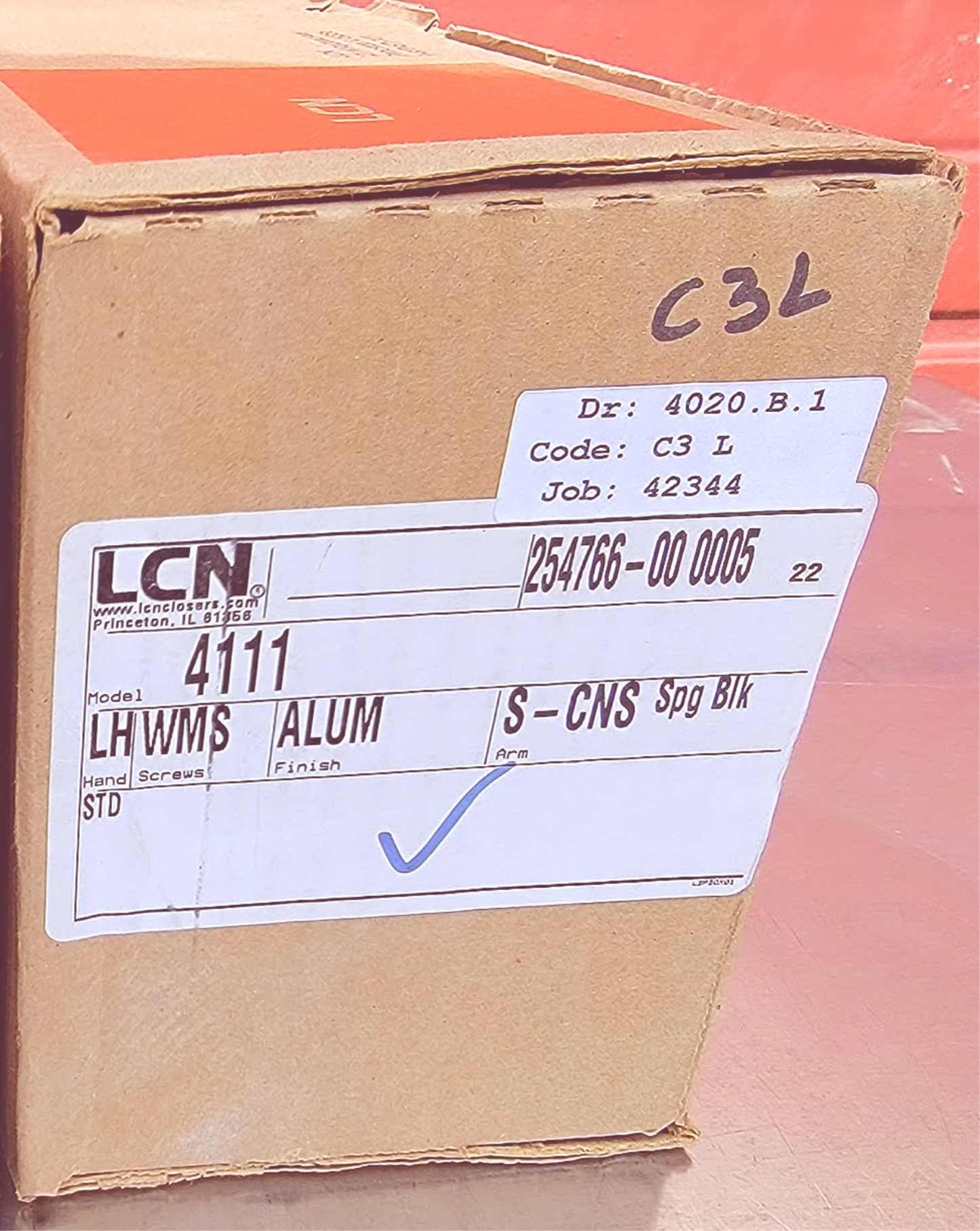 LCN 4111 361786 LEFT HANDED PARALLEL ARM PUSHSIDE HEAVYDUTY DOOR CLOSER WARRANTY