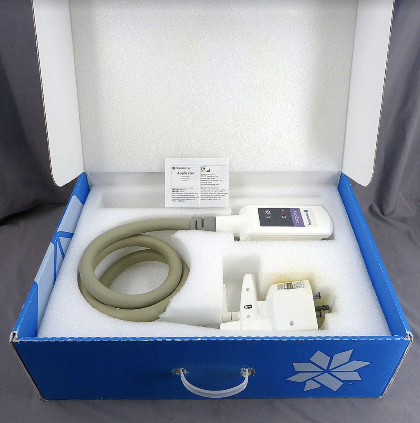 Zeltiq Cool Core Breeze Vacuum Applicator BRZ-API-063-000 CoolSculpting WARRANTY