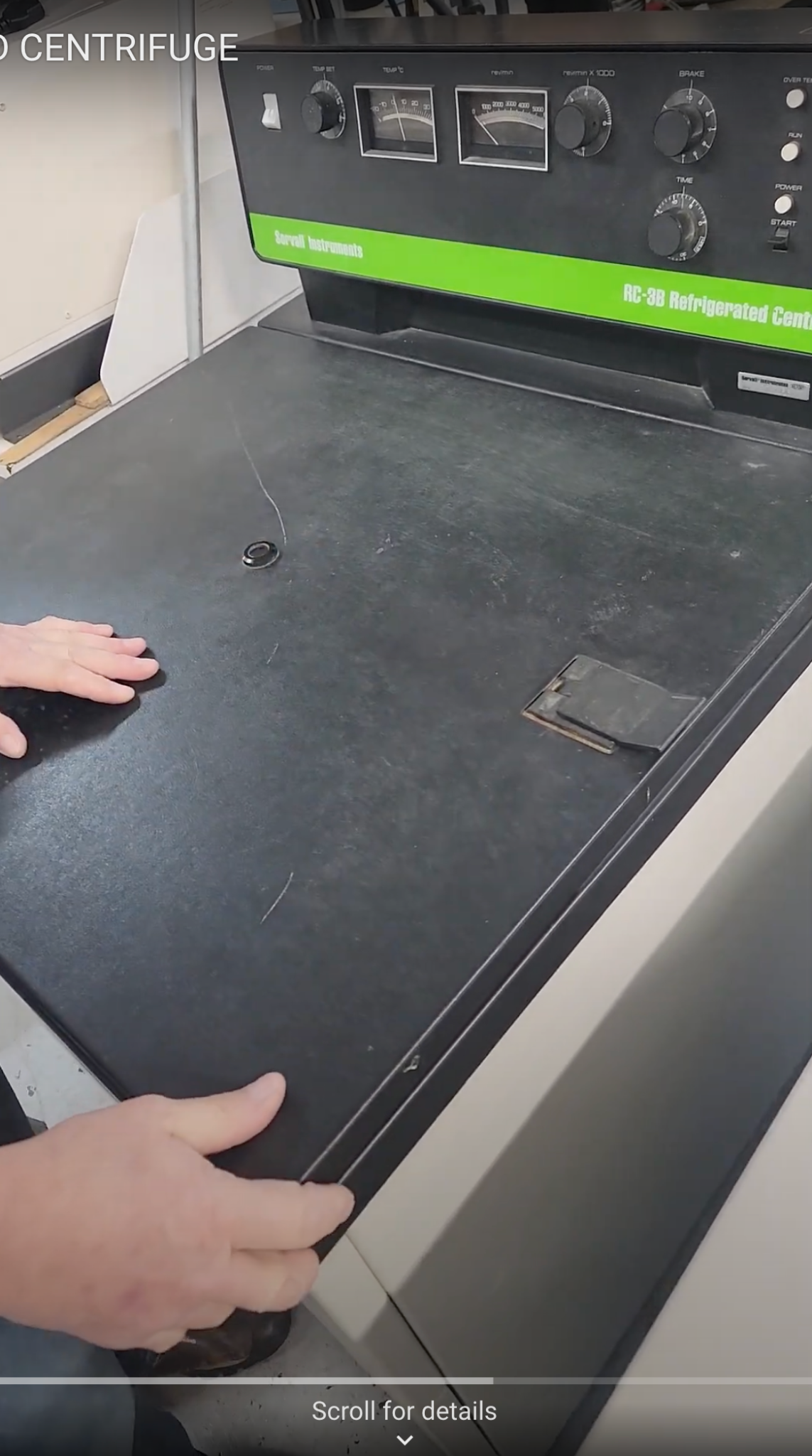 100% REFURBISHED SORVALL RC-3CB FLOOR REFRIGERATED CENTRIFUGE ROTOR WATCH-VIDEO