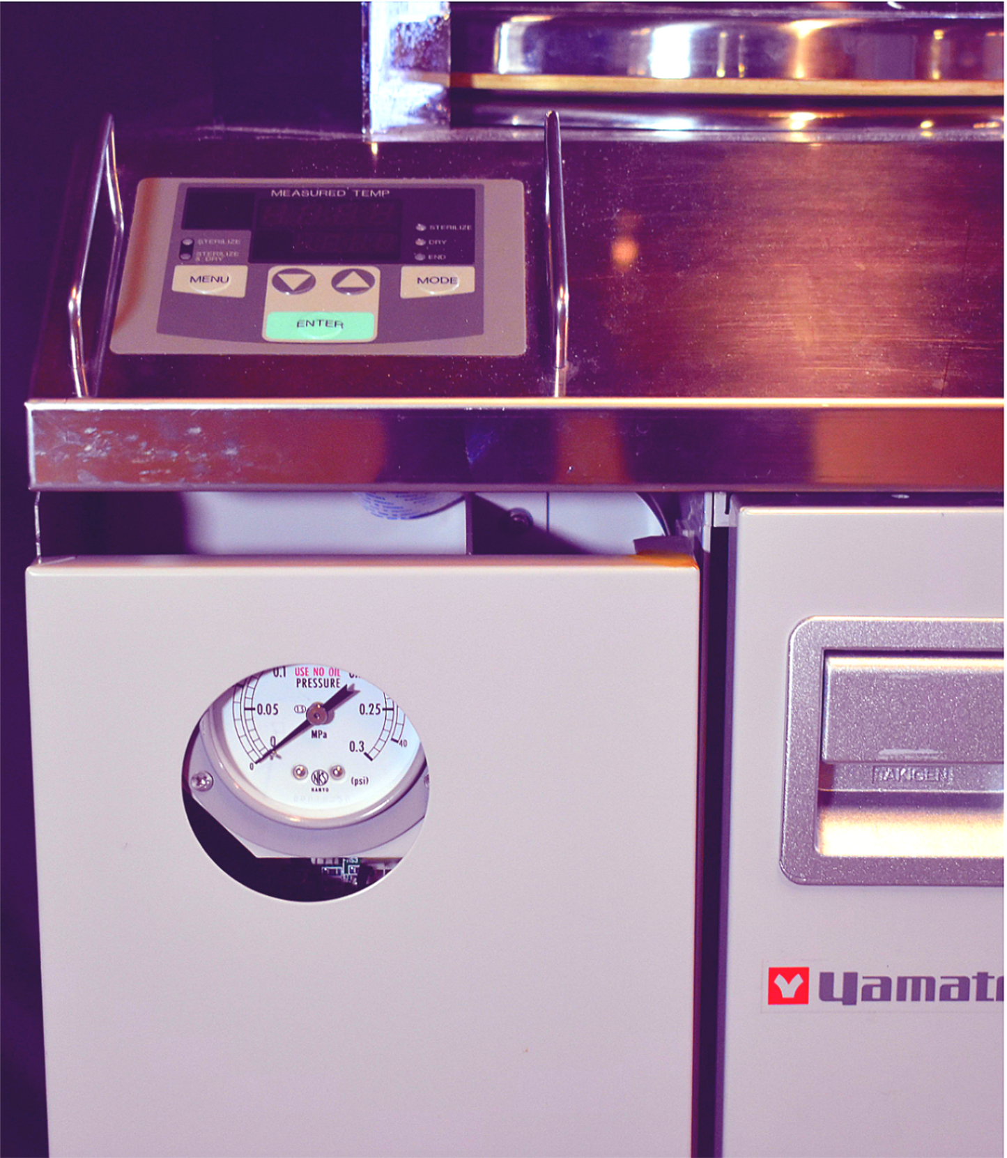 WARRANTY YAMATO SM510 51Lite 128deg°C STERILIZER AUTOCLAVE w/2BASKET WATCH VIDEO