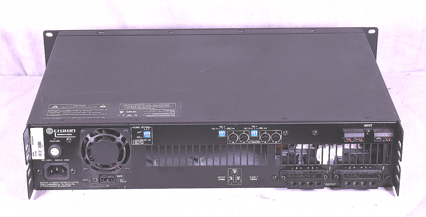 WARRANTY* CROWN DCi 4x600MX DRIVECORE 4x600WATT CHANNELS with OPERATIONAL MANUAL