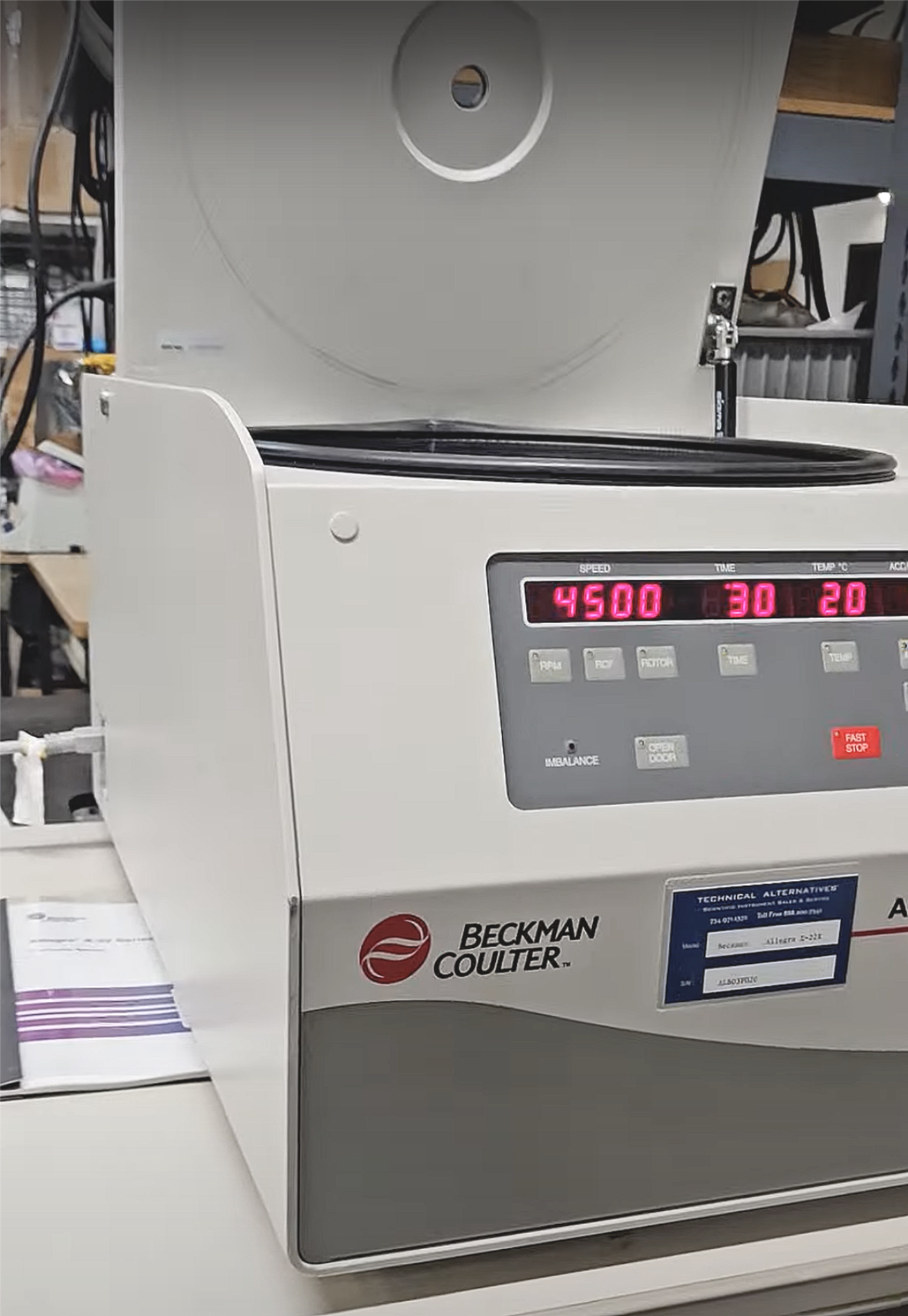 REFURBISHED BECKMAN COULTER ALLEGRA X-22R CENTRIFUGE & ROTOR WATCHVIDEO FREESHIP