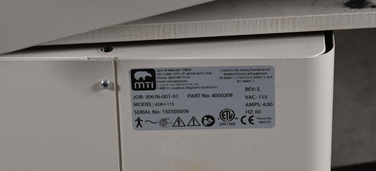 120-DAY-WARRANTY MTI® 424-115 PROCEDURE POWER CHAIR FREE SHIP