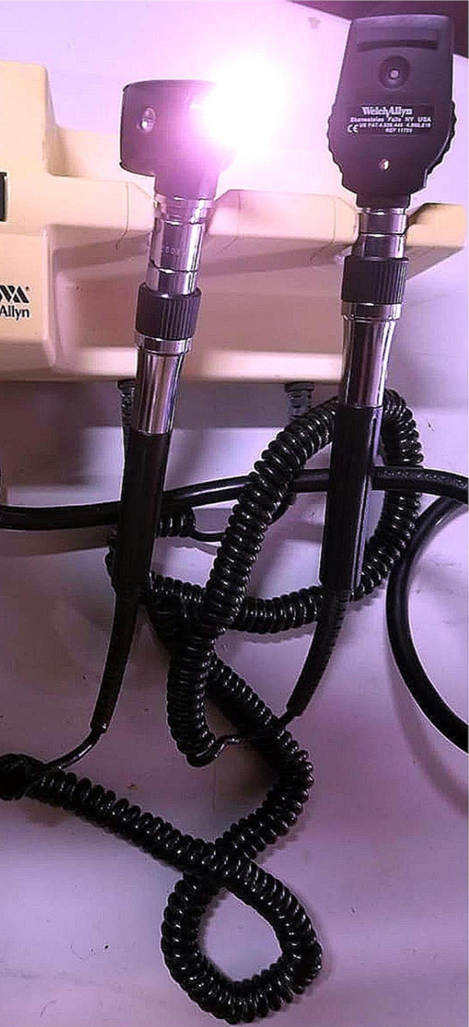 WELCH ALLYN 767 SERIES TRANSFORMER OTOSCOPE 25020 OPHTHALMOSCOPE 11720 FREE SHIP