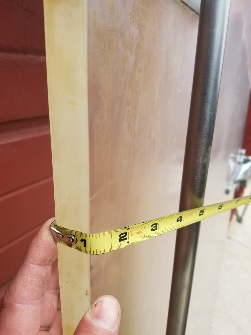 RARE VINTAGE INDUSTRIAL DESIGN STEAMPUNK ARCHITECTURE FREEZER DOOR FREE SHIP