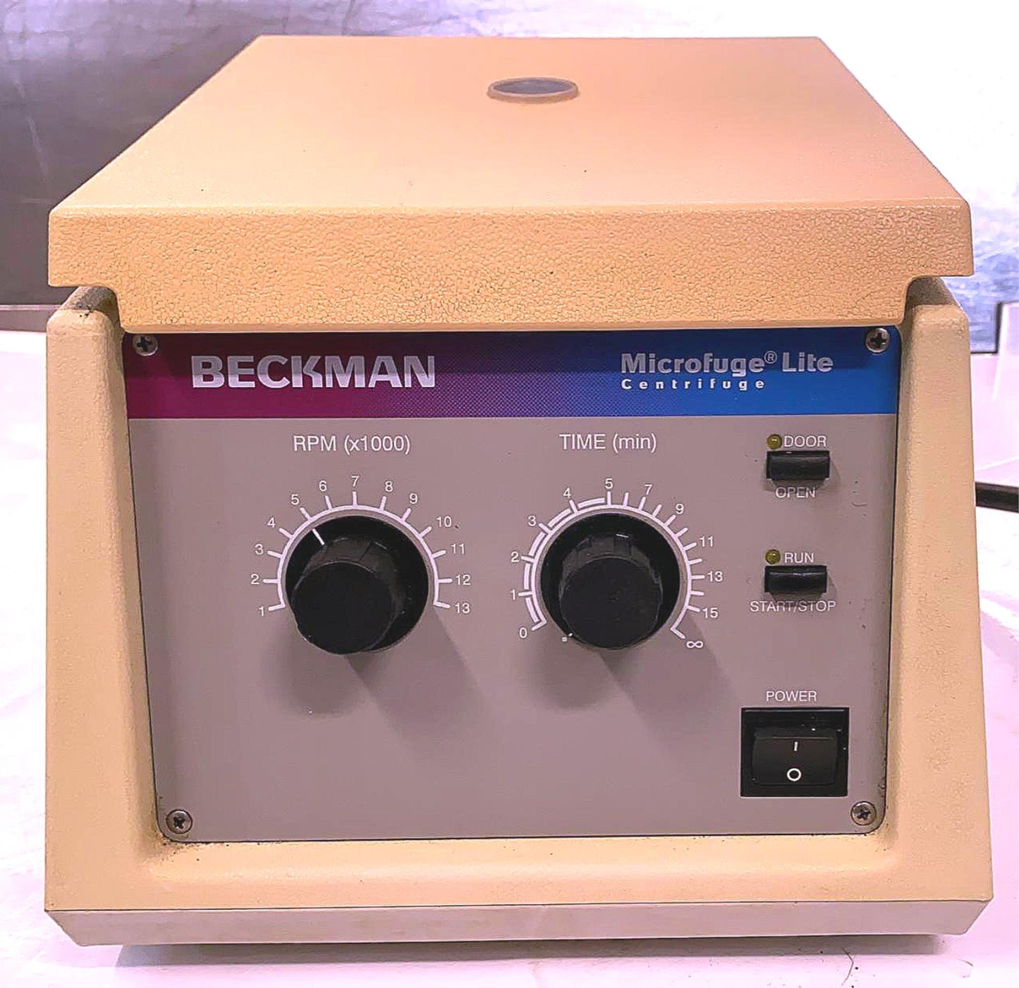 BECKMAN MICROFUGE LITE With F1802B ROTOR WATCH VIDEO 100% WORKING FREE SHIPPING