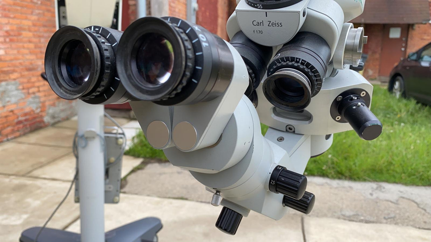 ZEISS UNIVERSAL S8 OPHTHALMOLOGIC MICROSCOPE STAND OPMI MD FOOT REMOTE FREE SHIP