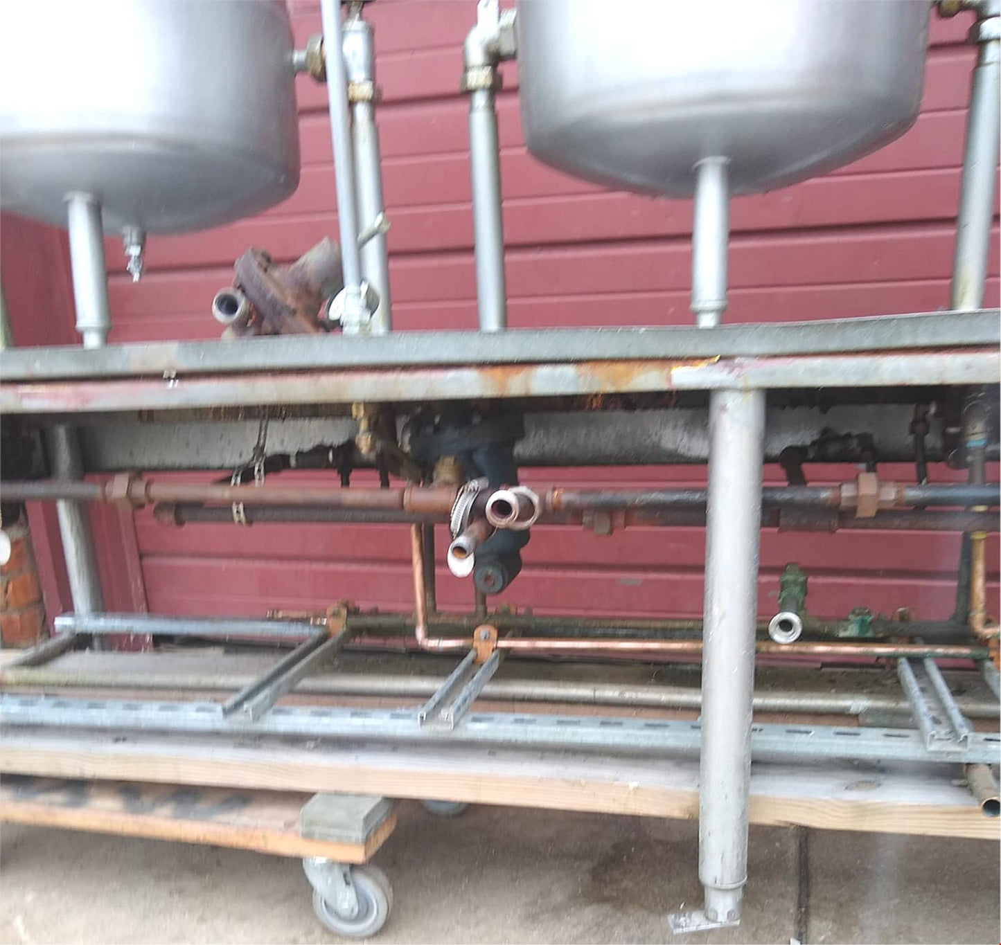 RARE 3 UNIT STATION GROEN TDA/1-40 DIRECT STEAM 30 GALLON TILT KETTLES FREESHIP