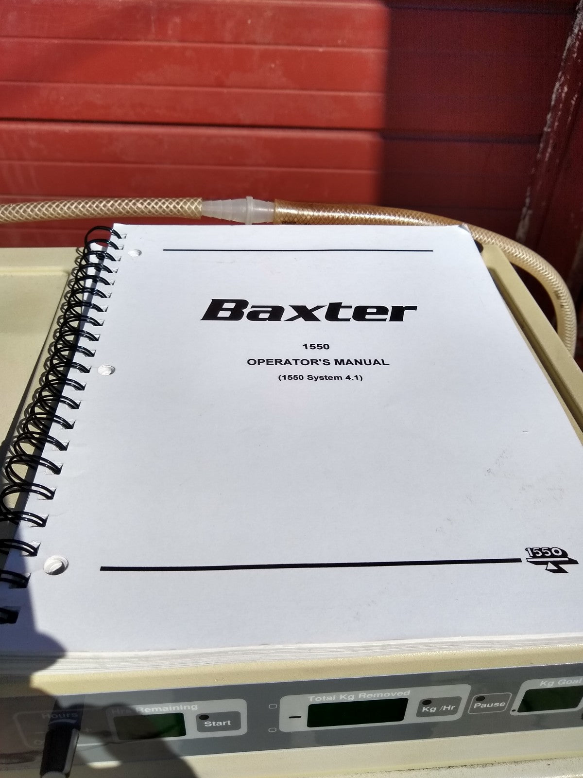 B BRAUN® 1550 HEMODIALYSIS MACHINE 5M5538R POWERS ON FINE FREE COMMERCIAL SHIPIN