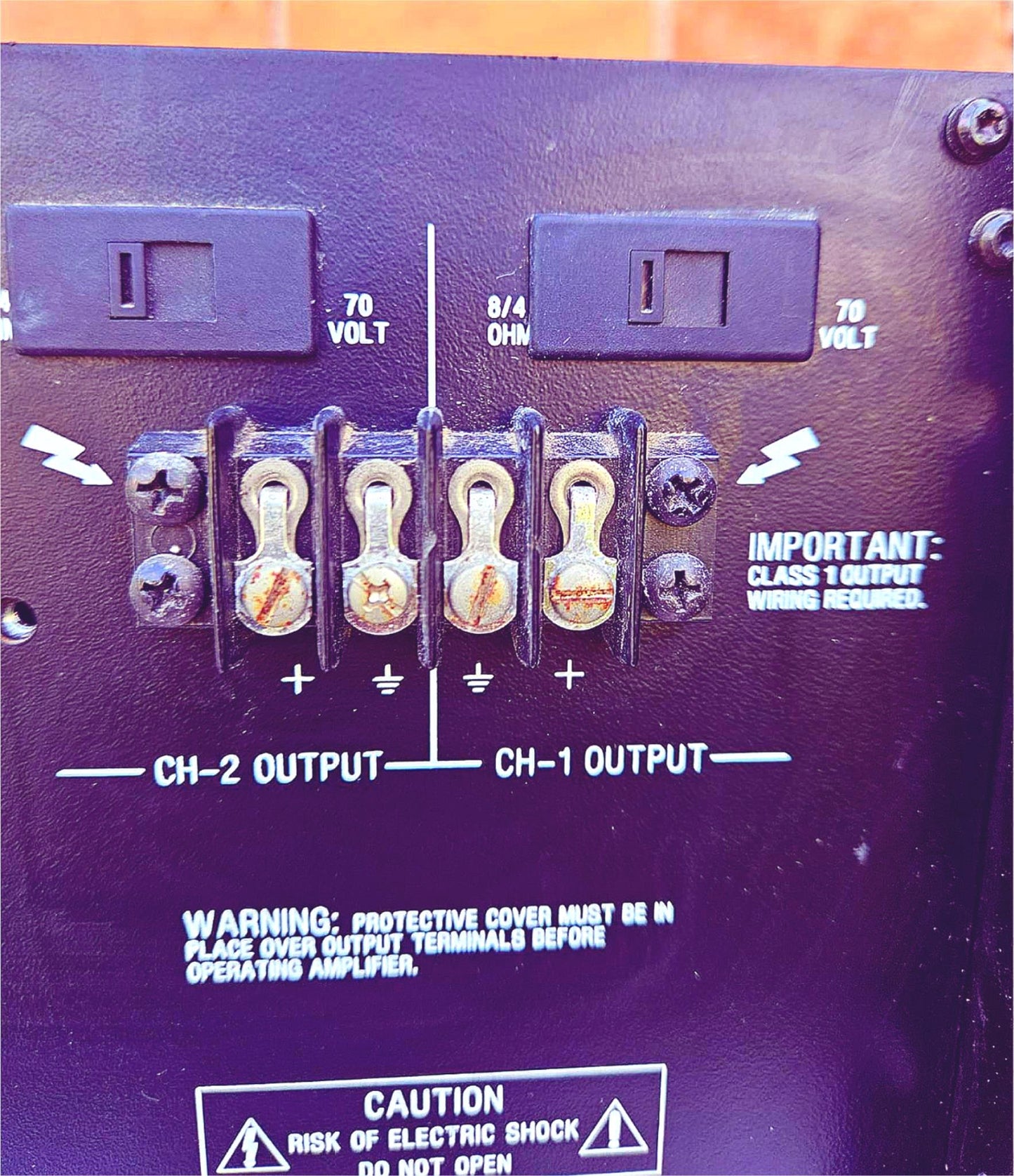 2 100%WARRANTY CROWN COM-TECH 1610 STEREO POWER AMPLIFIER DUAL CHANNEL AMPLIFIER