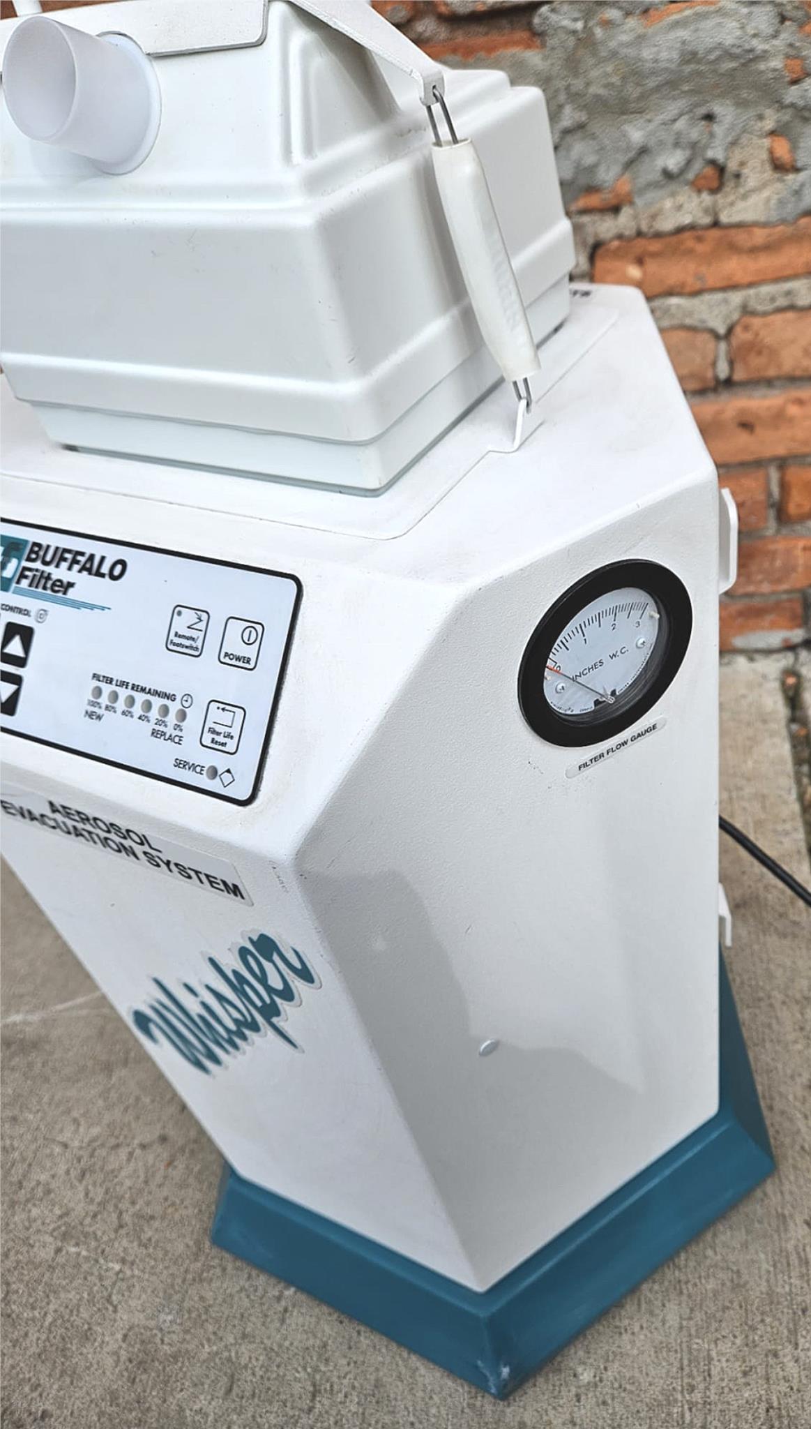 120DAYWARRANTY BUFFALO WHISPER 333592 AEROSOL FUME EVACUATION MACHINE WATCHVIDEO