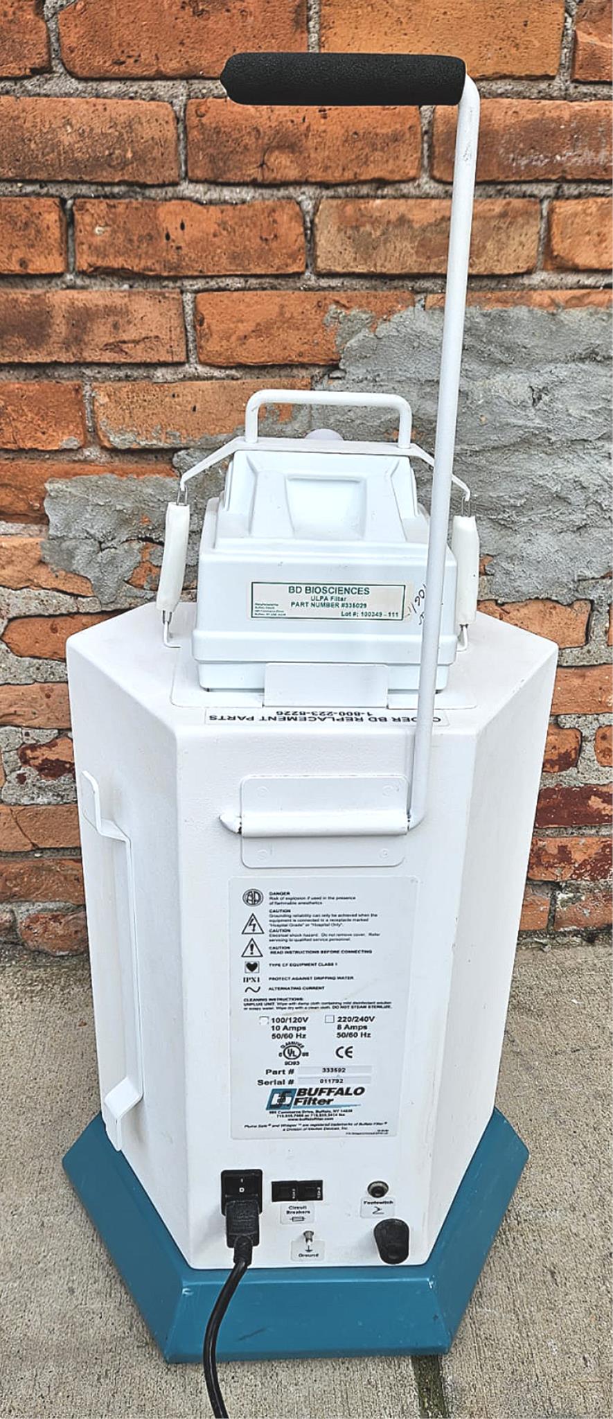 120DAYWARRANTY BUFFALO WHISPER 333592 AEROSOL FUME EVACUATION MACHINE WATCHVIDEO