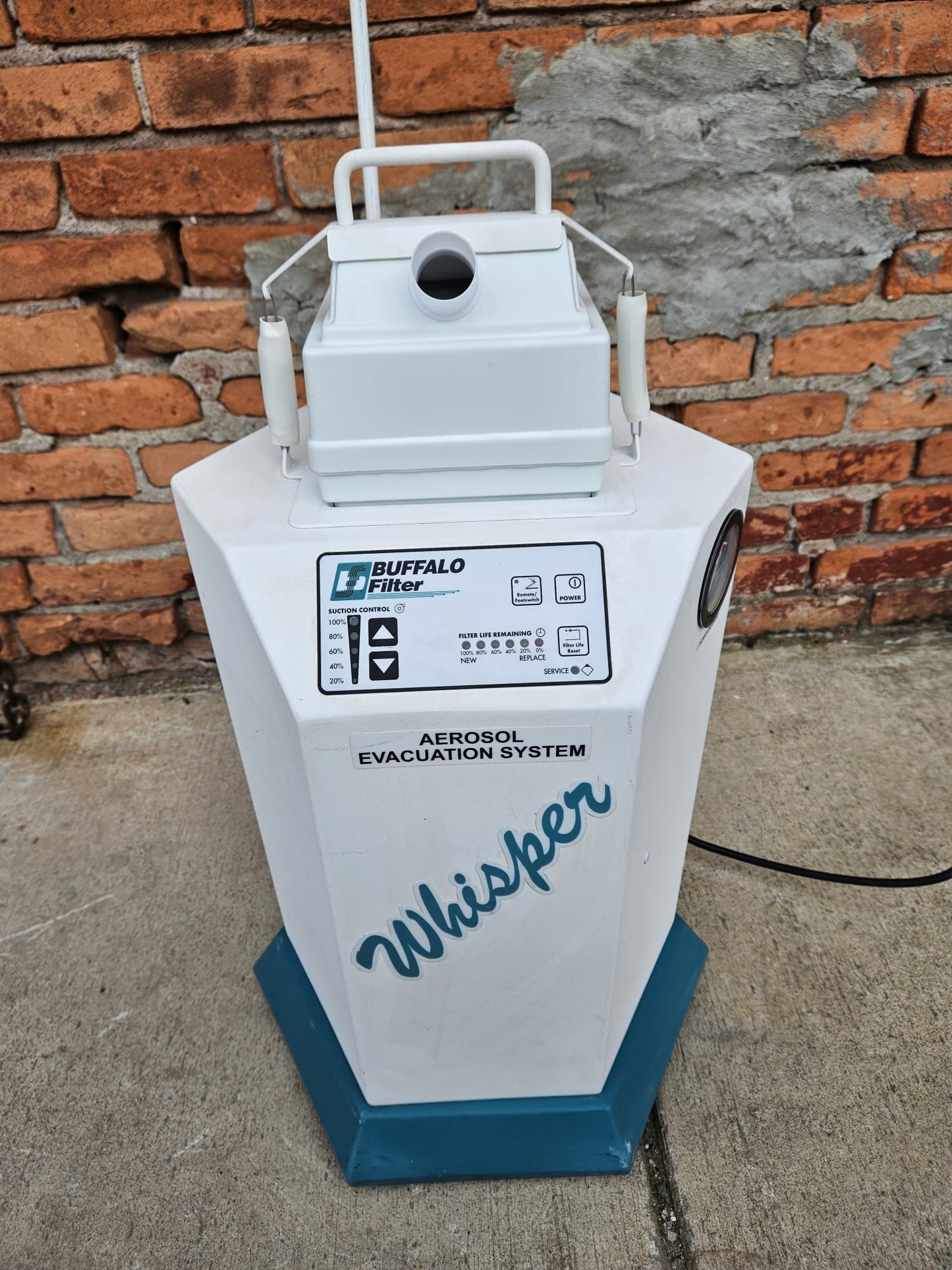 120DAYWARRANTY BUFFALO WHISPER 333592 AEROSOL FUME EVACUATION MACHINE WATCHVIDEO