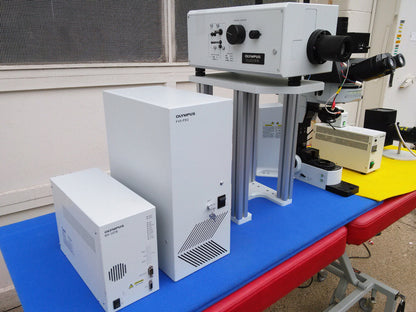 OLYMPUS BX61 WIF FLUOVIEW MICROSCOPE BX-UCB FV3-LVTWI FV300 FV5-PSU TW / U-IFFH