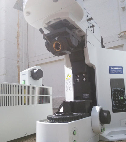 OLYMPUS BX61 WIF FLUOVIEW MICROSCOPE BX-UCB FV3-LVTWI FV300 FV5-PSU TW / U-IFFH