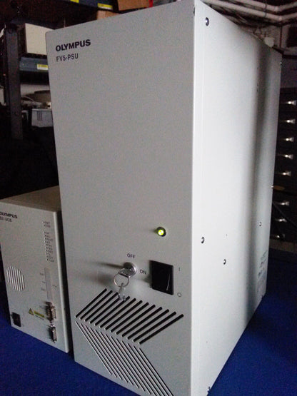 OLYMPUS BX61 WIF FLUOVIEW MICROSCOPE BX-UCB FV3-LVTWI FV300 FV5-PSU TW / U-IFFH