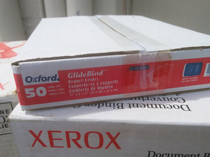 XEROX BOOK DOCUMENT BINDER 120 PLUS XTRA BOXES BRAND NEW BINDING SUPPLIES OXFORD