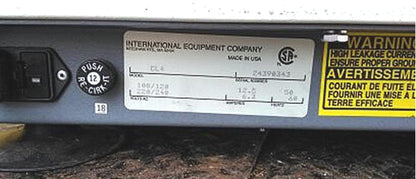 IEC CENTRIFUGE MODEL HN-SII with 4 Place NO ROTOR 100%TESTED WARRANTY FREESHIP