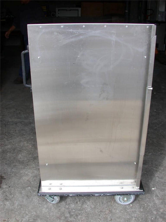 BURLODGE STAINLESS STEEL 9 FOOD TRAY CART 29"w x 50"h x 29"d 5" LOCK CASTERS BHM