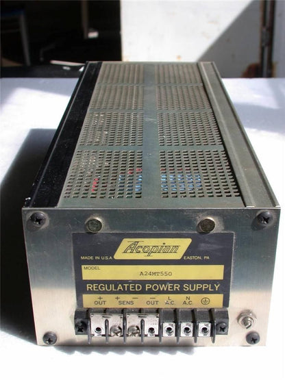 ACOPIAN 24 VOLT REGULATED POWER SUPPLY Model A24MT550