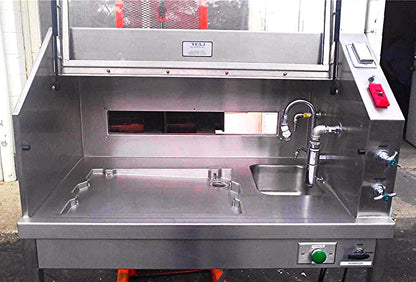TBJ STAINL STEEL FORMALIN HOOD ENCLOSURE VETERINARY AUTOPSY WORKSTATION FREESHIP