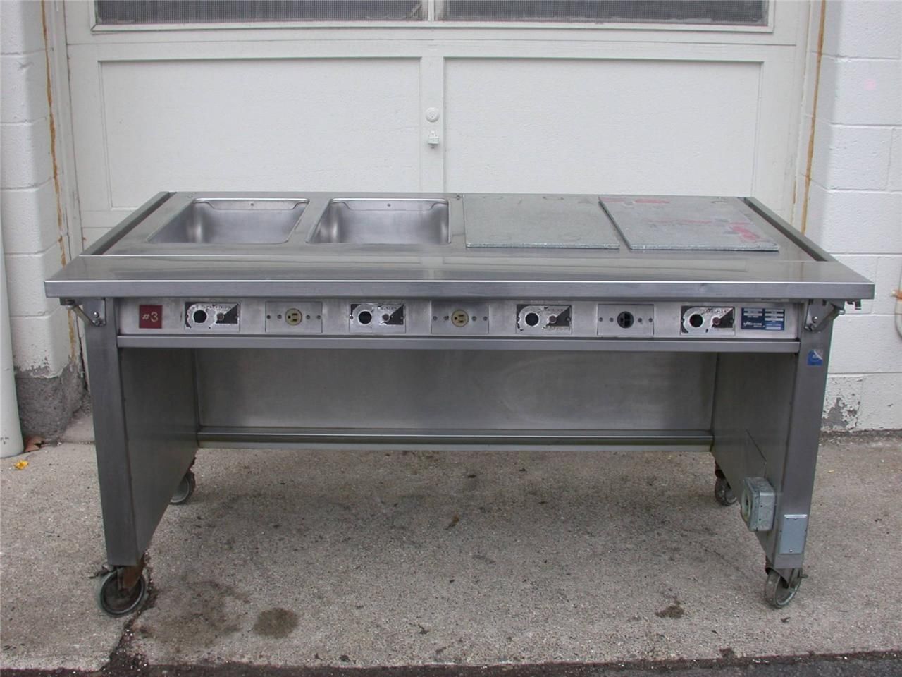 PRECISION ST-2004 FOOD WARMING Precision 4-Well Steam / Hot Food Serving Table