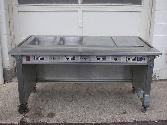 PRECISION ST-2004 FOOD WARMING Precision 4-Well Steam / Hot Food Serving Table