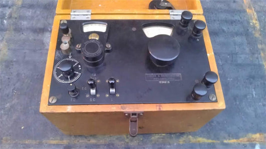 LEEDS & NORTHRUP POTENTIOMETER WOODEN CASE Scintilla Bendix RANGE INDICATOR  L&N