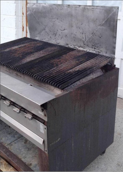 COMPLETE with BASE VULCAN 50INCH GAS CHAR BROILER 24" in Deep NG MASTER NATU GAS