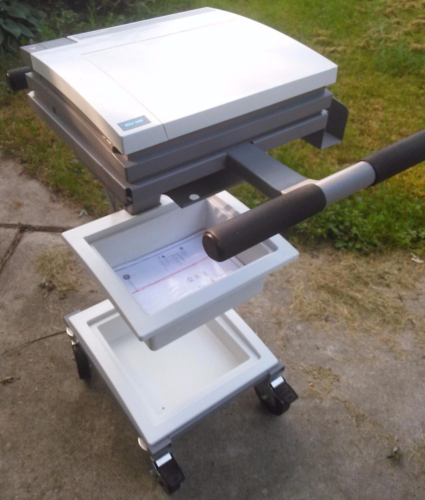 GE MARQUETTE MAC 5000 RESTING ECG EKG ANALYSIS SYSTEM CART