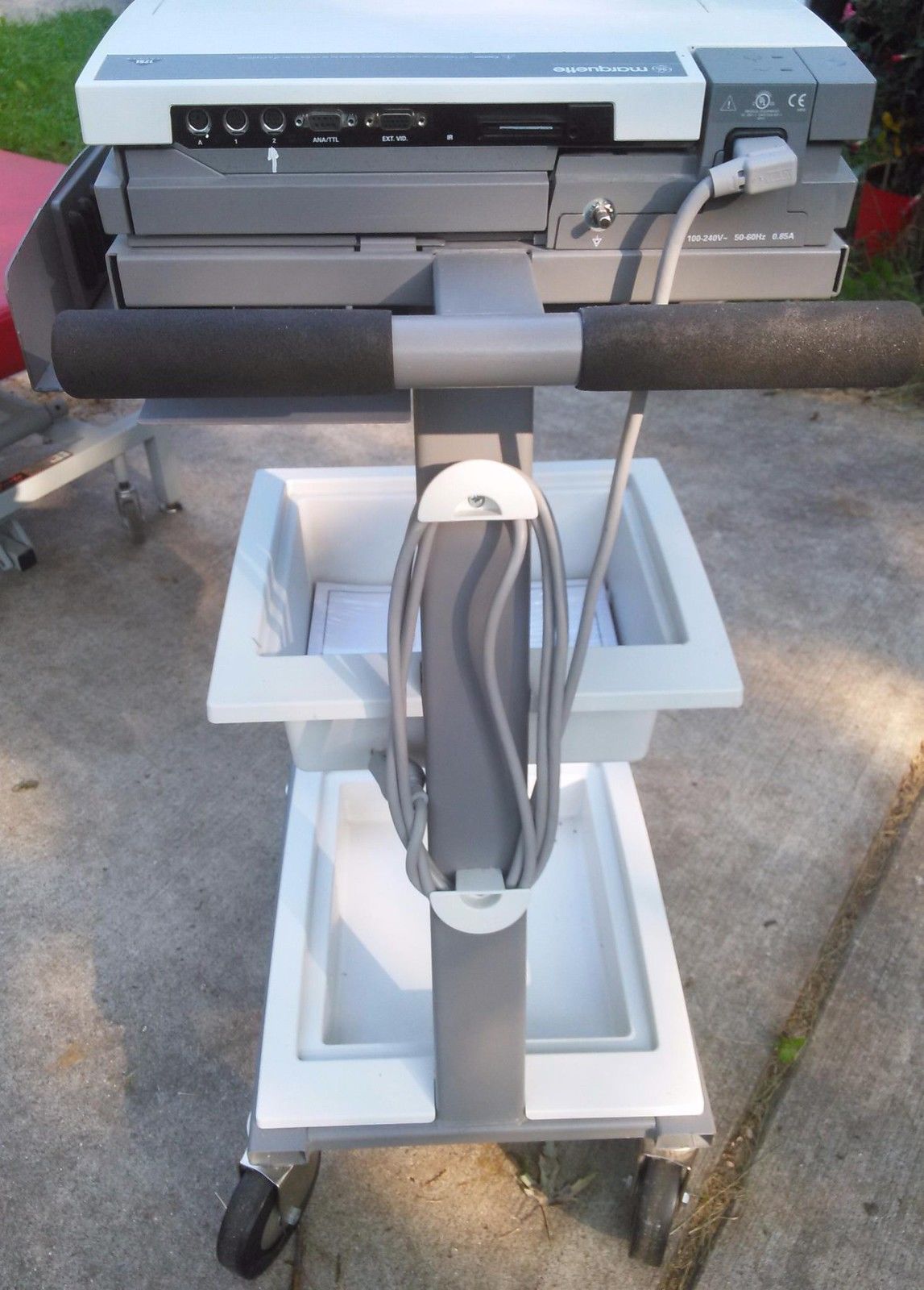 GE MARQUETTE MAC 5000 RESTING ECG EKG ANALYSIS SYSTEM CART