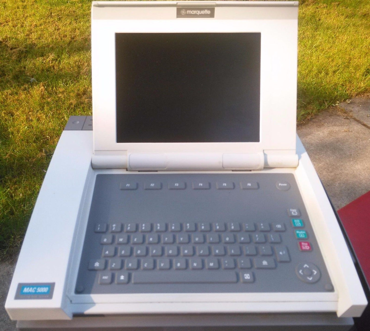 GE MARQUETTE MAC 5000 RESTING ECG EKG ANALYSIS SYSTEM CART