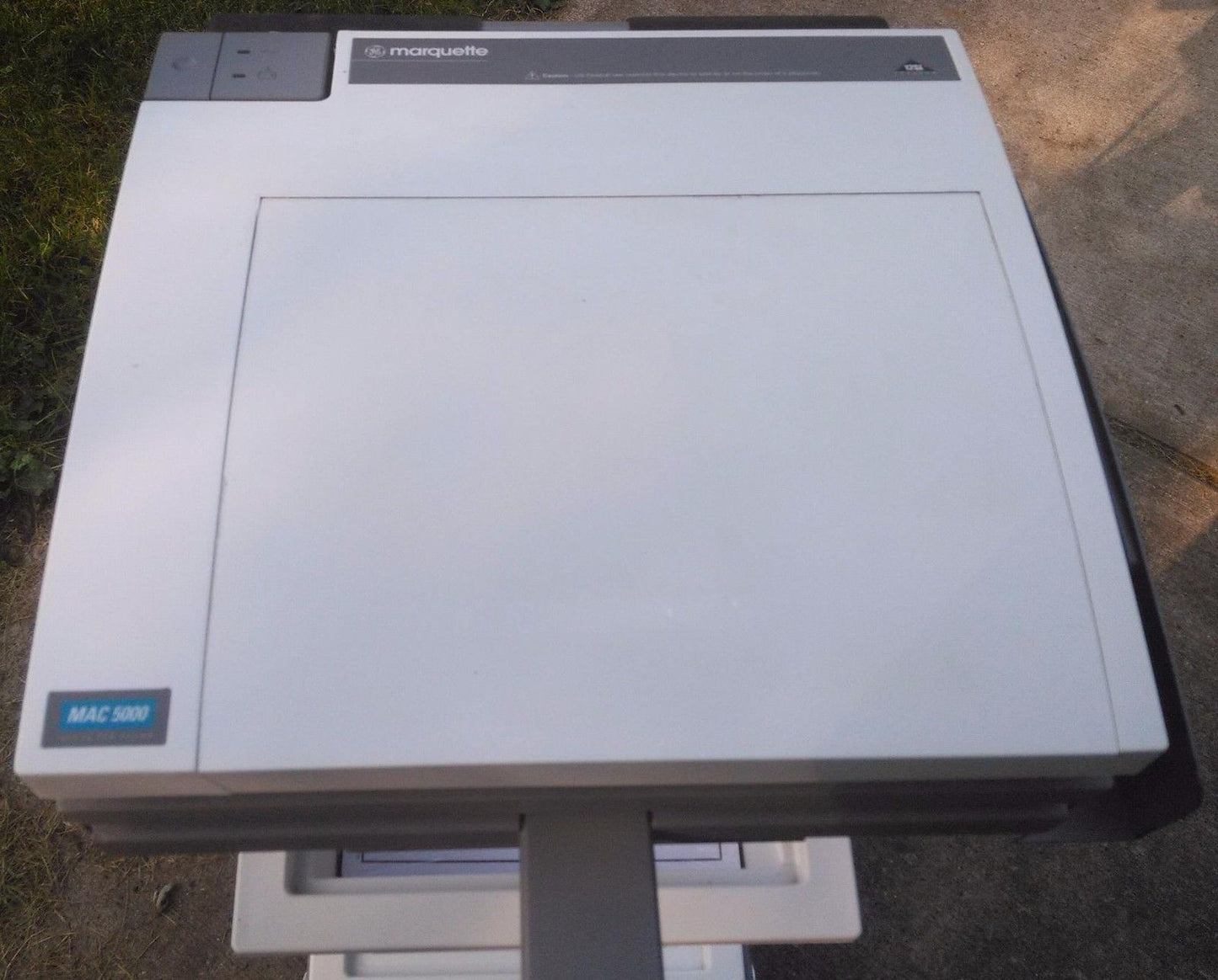GE MARQUETTE MAC 5000 RESTING ECG EKG ANALYSIS SYSTEM CART