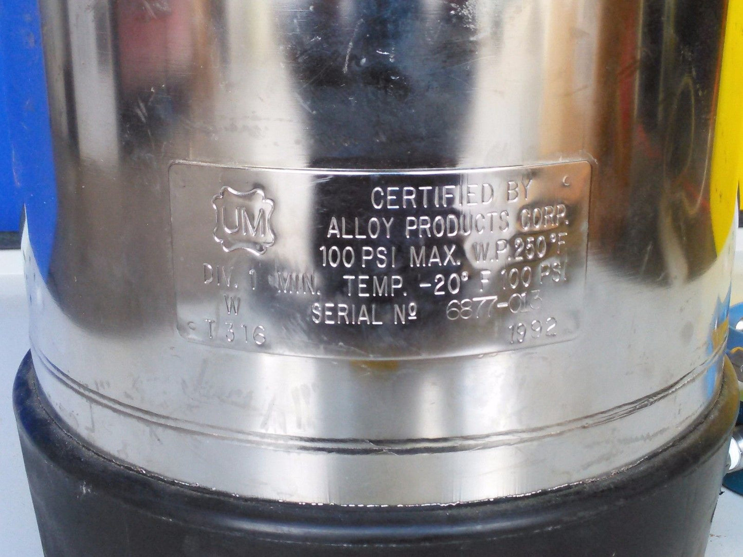 MILLIPORE 10 LITERS XX6700 P10 10-Liter XX6700P10 Dispensing Pressure Vessel