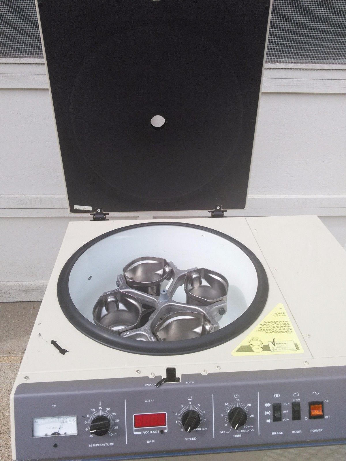 BECKMAN ALLEGRA 6 or GS-6 R CENTRIFUGE & GH-3.8 3750RPM ROTOR REFRIG WATCH VIDEO