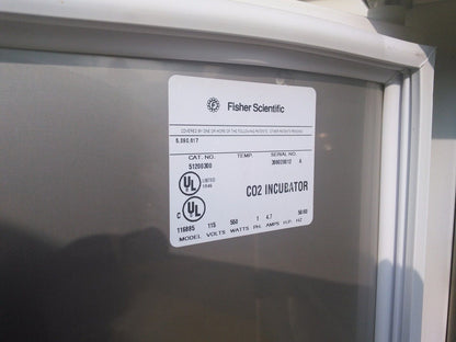 FISHER SCIENTIFIC MODEL 116885 CO2 INCUBATOR