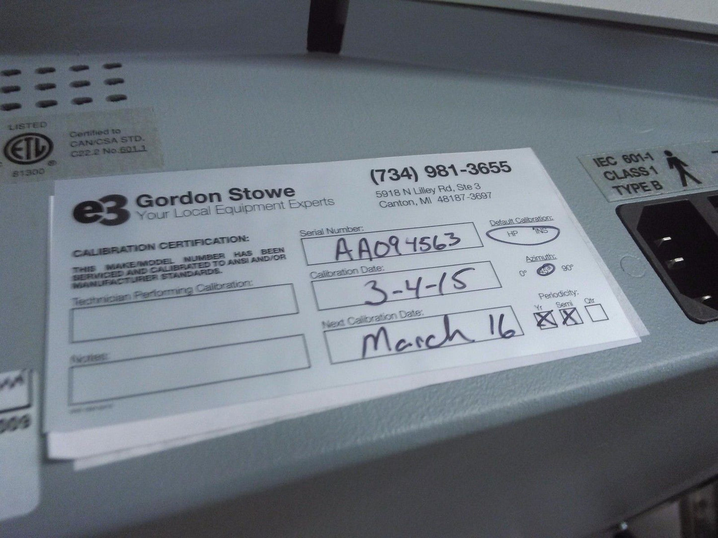 GRASON-STADLER GSI 61 TWO CHANNEL CLINICAL AUDIOMETER with ACCESSORIES