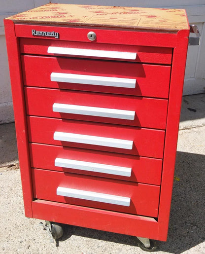 KENNEDY 5 DRAWER ROLLING TOOL CABINET TOOLBOX on WHEELS STYLE NUMBER 206-747943