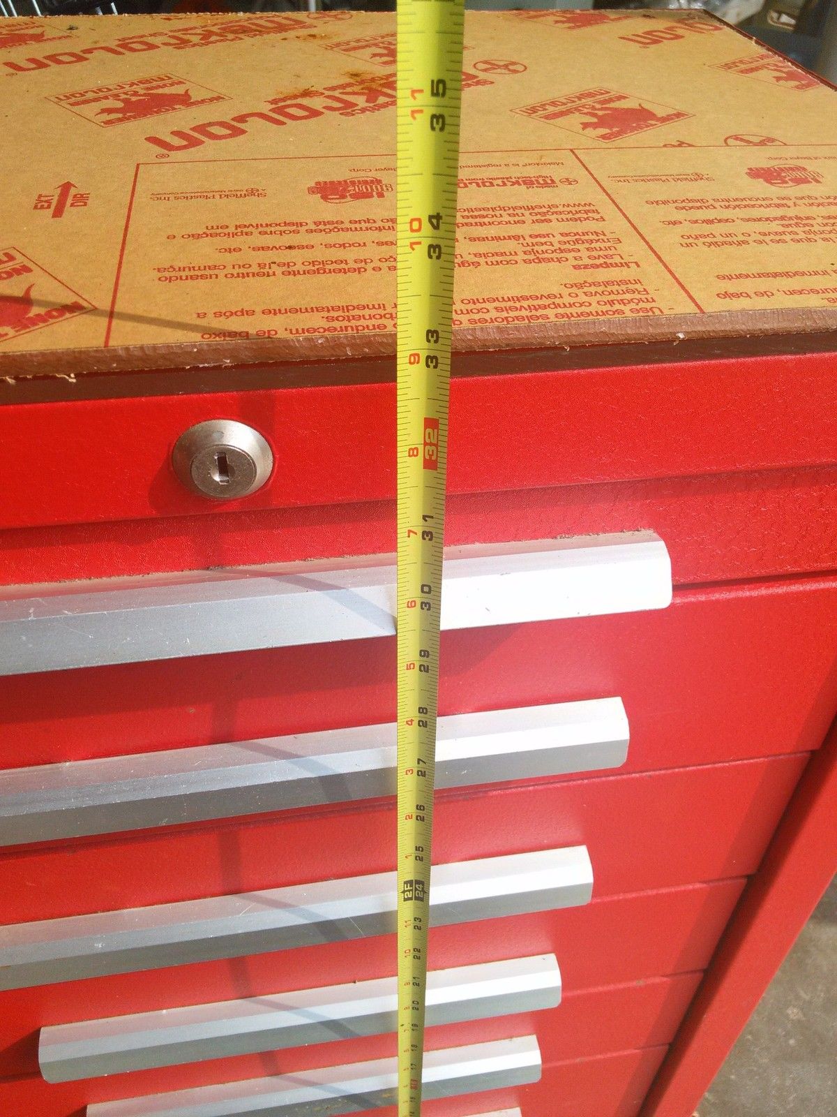 KENNEDY 5 DRAWER ROLLING TOOL CABINET TOOLBOX on WHEELS STYLE NUMBER 206-747943