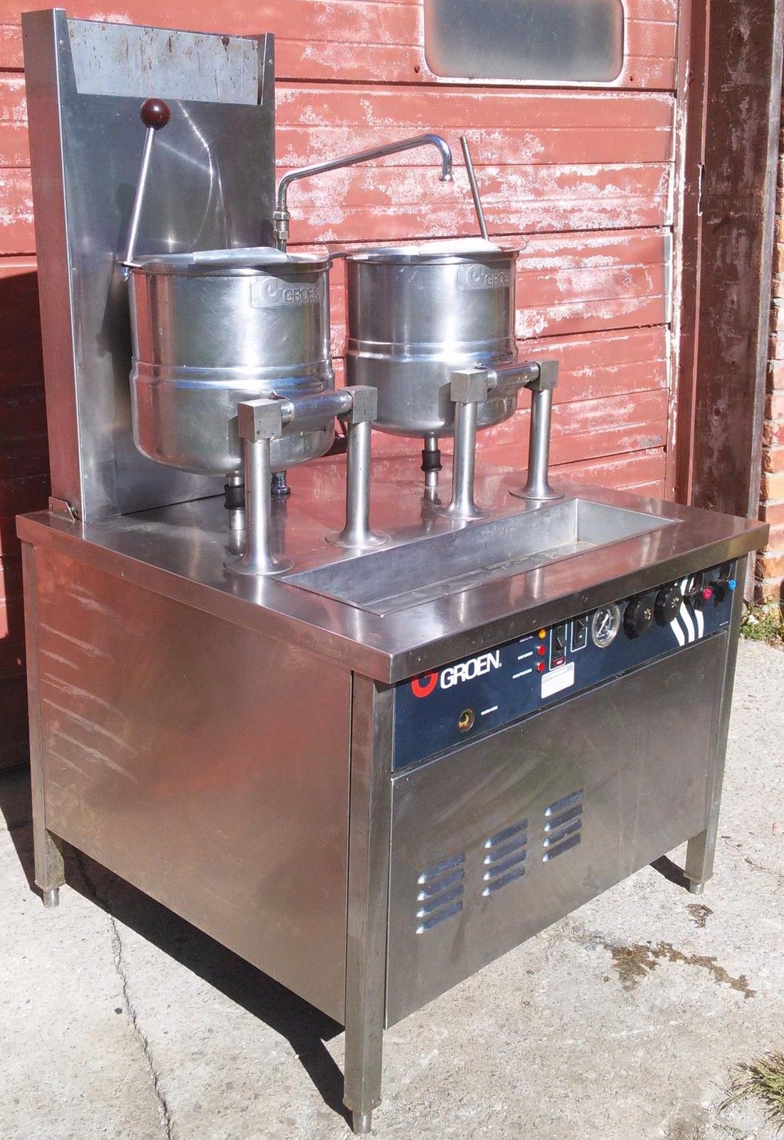 GROEN 20TD 0-3-20-SG TWO 20 QUART KETTLE GAS STEAMER BOILER TILT JACKET STEAM