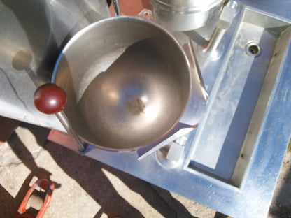 GROEN 20TD 0-3-20-SG TWO 20 QUART KETTLE GAS STEAMER BOILER TILT JACKET STEAM