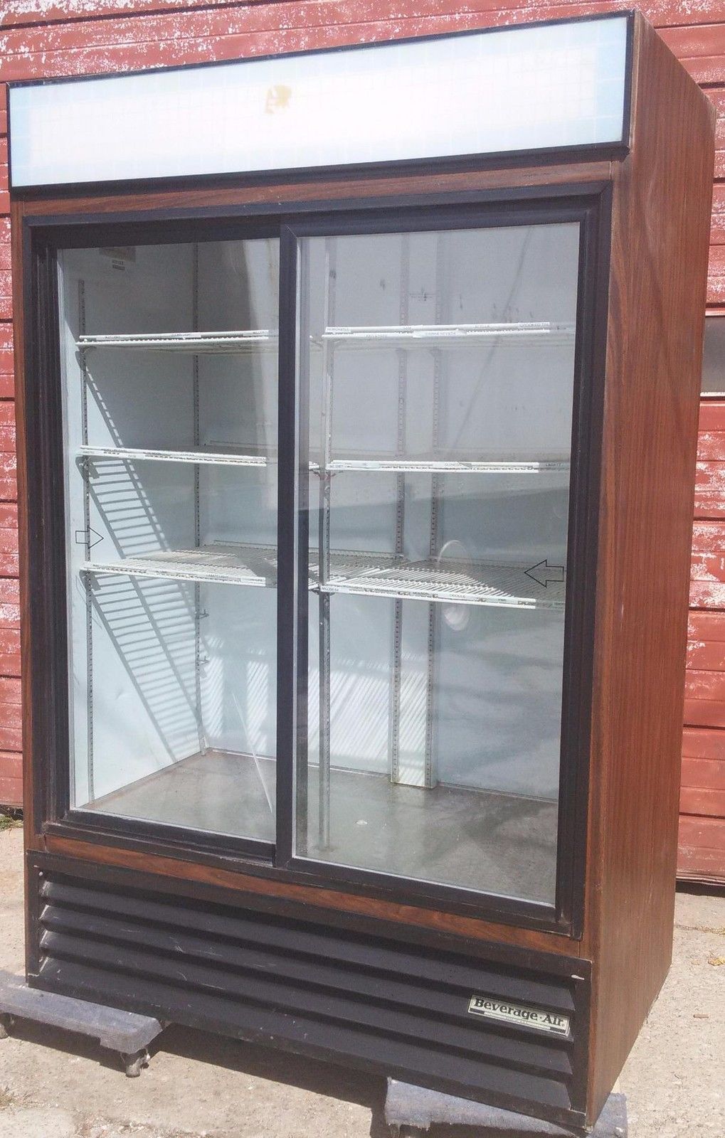 BEVERAGE AIR MT 45 TWO DOOR SLIDING GLASS REACH IN MERCHANDISER FREE SHIPPING
