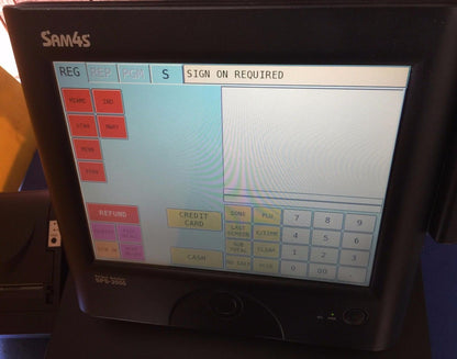 SAM4S  SPS-2000B POS TERMINAL CASH REGISTER and SNBC BTP-2002NP PRINTER TOUCH